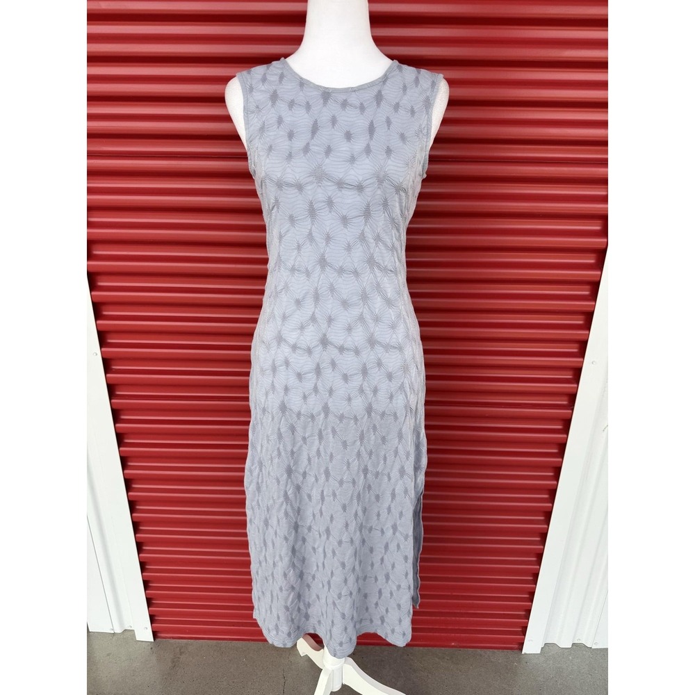 Baum Und Pferdgarten Dress Womens Small Gray Textured Knit Sleeveless Midi